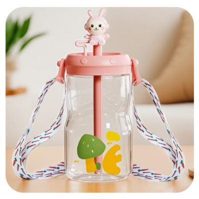 SINYA 專業研發系列|450ML Tritan 兒童萌兔造型背帶水壺 (立體兔兔蓋 / 附可調節背帶 / 四色可選) SINYA 專業研發系列|450ML Tritan 兒童萌兔造型背帶水壺 (立體兔兔蓋 / 附可調節背帶 / 四色可選)