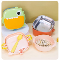 SINYA 專業研發系列｜兒童 PP 分隔便當盒套裝 (附安全餐具剪與湯勺 / 密封防漏 / 食品級材質 / 雙層大容量)