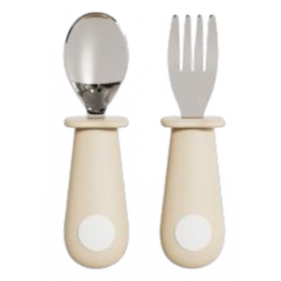 SINYA 專業研發系列|兒童矽膠短手柄不鏽鋼叉勺組 (316/304 食品級不鏽鋼 / 專為幼兒抓握設計 / 防滑矽膠手柄 / 寶寶自主進食練習餐具) SINYA 專業研發系列|兒童矽膠短手柄不鏽鋼叉勺組 (316/304 食品級不鏽鋼 / 專為幼兒抓握設計 / 防滑矽膠手柄 / 寶寶自主進食練習餐具)