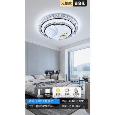 吸頂燈百合花圖案