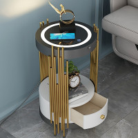 多功能智能充電茶几(白)