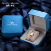 WellyMerck - 精緻玫瑰金方形手錶