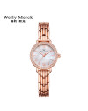 WellyMerck - 珍珠光澤玫瑰金手錶