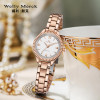 WellyMerck - 精緻玫瑰金圓形手錶