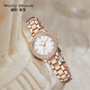 WellyMerck - 精緻玫瑰金圓形手錶