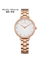 WellyMerck - 鑽石光澤玫瑰金手錶