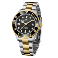 Welly Merck - 085男款银色钢带银壳手表