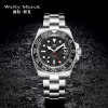 WellyMerck - 093男款銀色鋼帶手錶