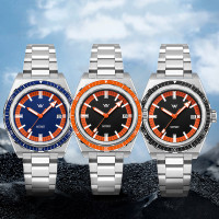 Welly Merck - 194藍橙潮流男表