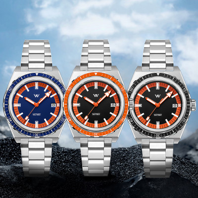 Welly Merck - 194藍橙潮流男表