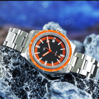 Welly Merck - 194藍橙潮流男表