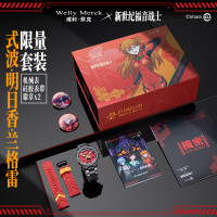 Welly Merck - EVA02款黑色钢带黑色壳红面手表